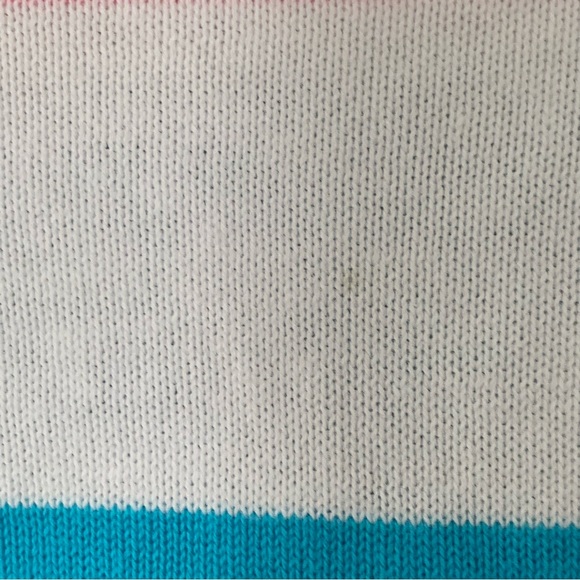 VTG Lizsport Liz Claiborne 80s 90s multi color stripe shirt Large Medium - Picture 5 of 6